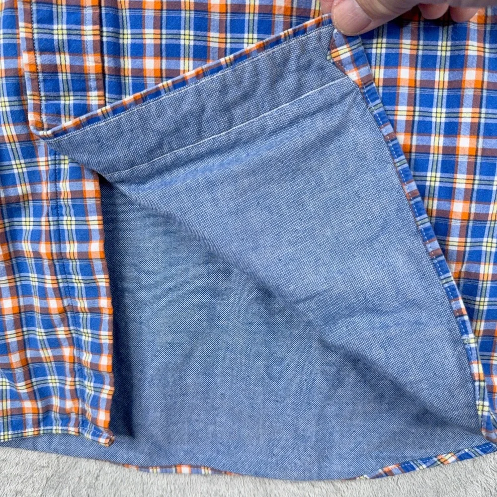 Vtg Ralph Lauren Classic Fit Plaid Check Double Faced Cotton Shirt Mens 2XB Pony - Picture 11 of 14